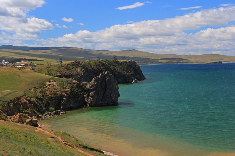 Fotografia: Panorama wyspy Olchon nad Bajkałem